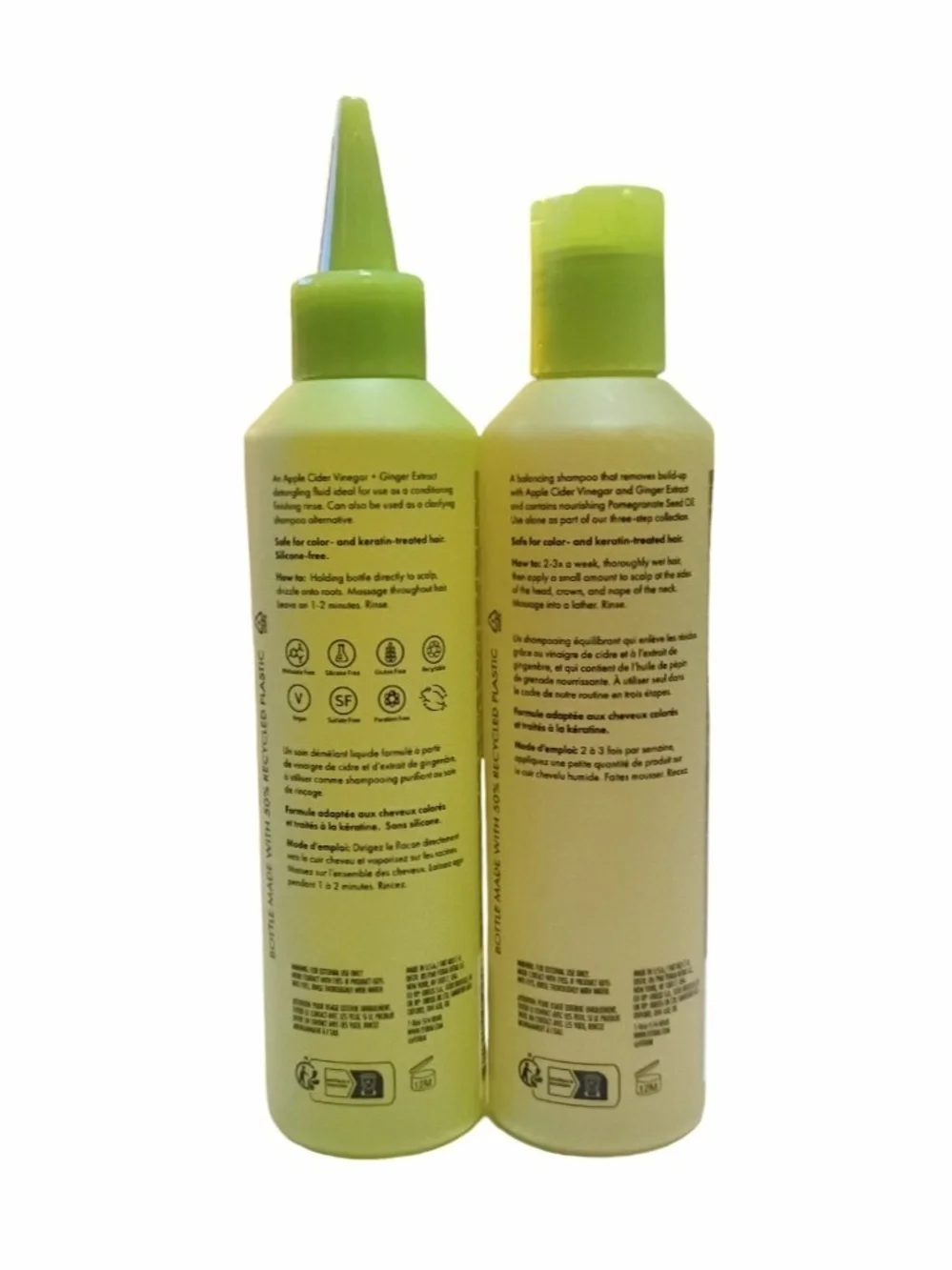 Fekkai Apple Cider Triple Cleanse Shampoo & Detox Rinse Duo 8.5 oz Each New
